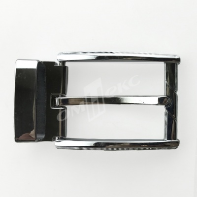 Пряжка металлическая для мужского ремня 845005А#2 (шир.ремня 40 мм), цв.-никель - купить в Уфе. Цена: 110.29 руб.