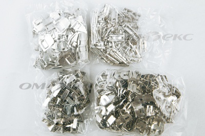 Крючки брючные 4 шипа "Стром" 144 шт. никель - купить в Уфе. Цена: 383.97 руб.