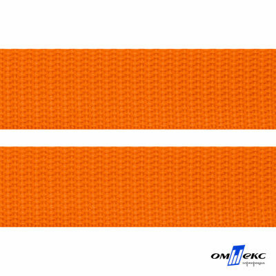 Оранжевый- цв.523 -Текстильная лента-стропа 550 гр/м2 ,100% пэ шир.25 мм (боб.50+/-1 м) - купить в Уфе. Цена: 405.80 руб.