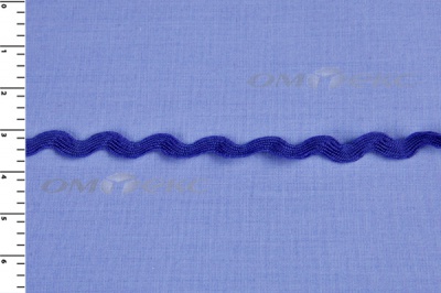Тесьма плетеная "Вьюнчик"/синий - купить в Уфе. Цена: 40.72 руб.