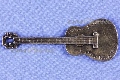 Декоративный элемент для творчества из металла "Гитара"  - купить в Уфе. Цена: 19.99 руб.