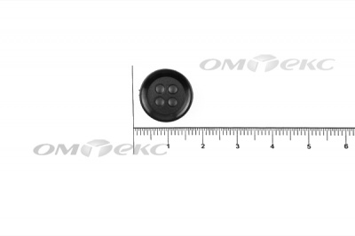 51400/15 мм (4 пр) черные пуговицы - купить в Уфе. Цена: 0.67 руб.