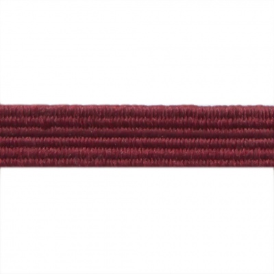 Резиновые нити с текстильным покрытием, шир. 6 мм ( упак.30 м/уп), цв.- 88-бордо - купить в Уфе. Цена: 155.22 руб.