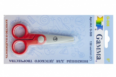 Ножницы G-508 детские 130 мм - купить в Уфе. Цена: 118.32 руб.