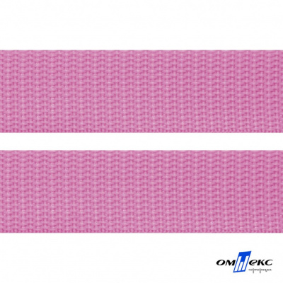 Розовый- цв.513-Текстильная лента-стропа 550 гр/м2 ,100% пэ шир.30 мм (боб.50+/-1 м) - купить в Уфе. Цена: 475.36 руб.