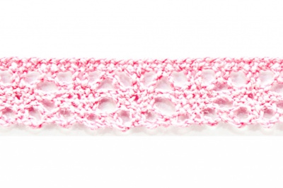 Тесьма кружевная 0621-1607, шир. 15 мм/уп. 20+/-1 м, цвет 096-розовый - купить в Уфе. Цена: 302.42 руб.