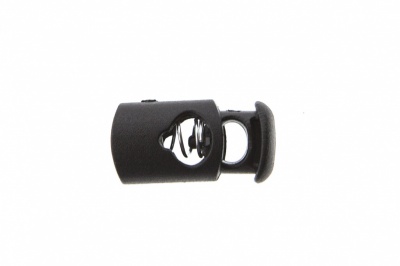 8021 Фиксатор пластиковый "Цилиндр", 20х10 мм, цвет чёрный - купить в Уфе. Цена: 1.29 руб.