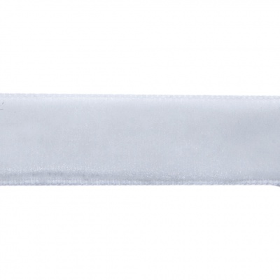 Лента бархатная нейлон, шир.12 мм, (упак. 45,7м), цв.01-белый - купить в Уфе. Цена: 457.61 руб.