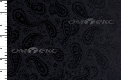 Ткань подкладочная жаккард Р14098, чёрный, 85 г/м2, шир. 150 см, 230T - купить в Уфе. Цена 166.45 руб.