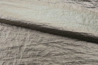 Текстильный материал "Диско"#1805 с покрытием РЕТ, 40гр/м2, 100% полиэстер, цв.6-тем.серебро - купить в Уфе. Цена 412.36 руб.