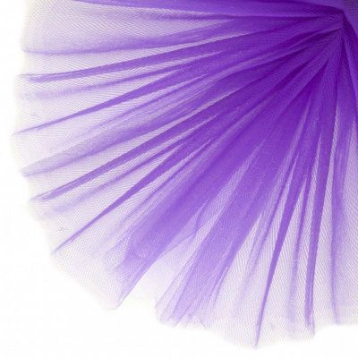 Фатин матовый 16-85, 12 гр/м2, шир.300см, цвет фиолетовый - купить в Уфе. Цена 97.30 руб.