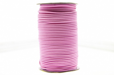 0370-1301-Шнур эластичный 3 мм, (уп.100+/-1м), цв.141- розовый - купить в Уфе. Цена: 459.62 руб.