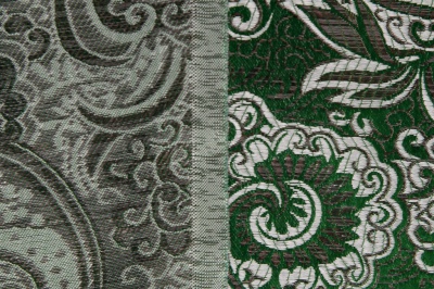Ткань костюмная жаккард, 135 гр/м2, шир.150см, цвет зелёный№4 - купить в Уфе. Цена 441.94 руб.