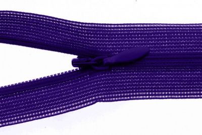 Молния потайная Т3 866, 50 см, капрон, цвет фиолетовый - купить в Уфе. Цена: 8.62 руб.