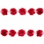 Тесьма плетеная "Рюш", упак. 9,14 м, цвет красный - купить в Уфе. Цена: 46.82 руб.