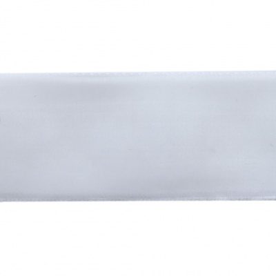Лента бархатная нейлон, шир.25 мм, (упак. 45,7м), цв.01-белый - купить в Уфе. Цена: 981.09 руб.
