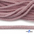 Шнур плетеный d-6 мм круглый, 70% хлопок 30% полиэстер, уп.90+/-1 м, цв.1087-розовый - купить в Уфе. Цена: 588 руб.