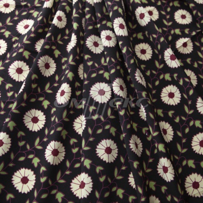 Плательная ткань "Фламенко" 10.1, 80 гр/м2, шир.150 см, принт растительный - купить в Уфе. Цена 241.49 руб.
