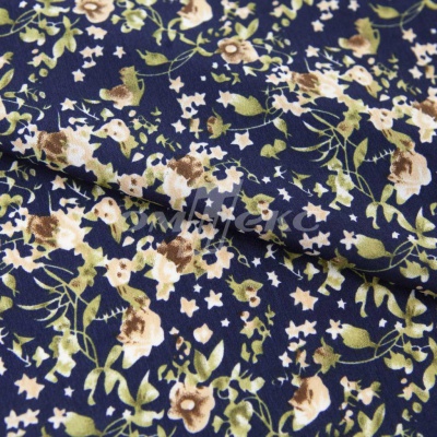 Плательная ткань "Фламенко" 1.1, 80 гр/м2, шир.150 см, принт растительный - купить в Уфе. Цена 241.49 руб.