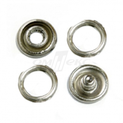 Кнопки рубашечные 10,5 мм никель New Star (кольцо) - купить в Уфе. Цена: 5.80 руб.