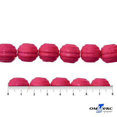 0309-Бусины деревянные "ОмТекс", 16 мм, упак.50+/-3шт, цв.023-розовый - купить в Уфе. Цена: 62.22 руб.
