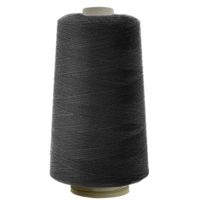 Швейные нитки (армированные) 28S/2, нам. 2 500 м, цвет чёрный - купить в Уфе. Цена: 139.91 руб.