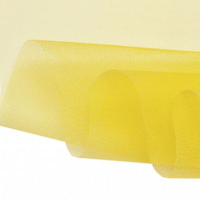 Фатин жесткий 16-68, 22 гр/м2, шир.180см, цвет жёлтый - купить в Уфе. Цена 89.29 руб.