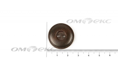 Пуговица деревянная круглая №54 (25мм) - купить в Уфе. Цена: 4.12 руб.