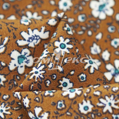 Плательная ткань "Фламенко" 11.1, 80 гр/м2, шир.150 см, принт растительный - купить в Уфе. Цена 239.03 руб.