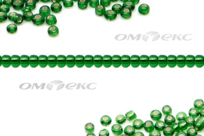 Бисер (SL) 11/0 ( упак.100 гр) цв.27В - зелёный - купить в Уфе. Цена: 53.34 руб.