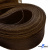 Регилиновая лента, шир.65мм, (уп.25 ярд), цв.- коричневый - купить в Уфе. Цена: 499.43 руб.