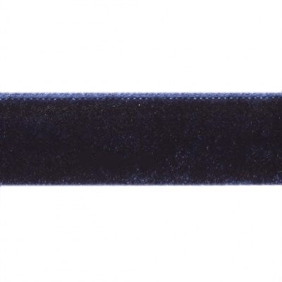 Лента бархатная нейлон, шир.12 мм, (упак. 45,7м), цв.180-т.синий - купить в Уфе. Цена: 411.60 руб.