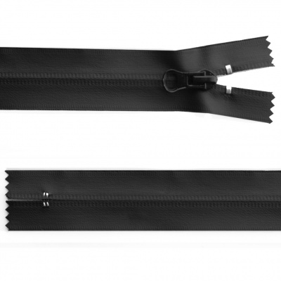 Молния водонепроницаемая PVC Т-7, 20 см, неразъемная, цвет чёрный - купить в Уфе. Цена: 21.56 руб.