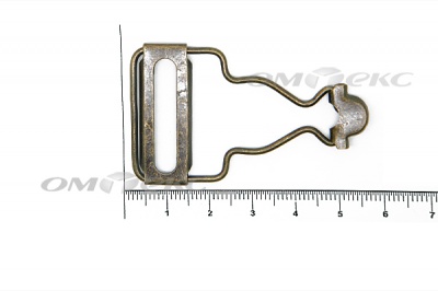 Застежки для комбинезонов металлическая 32 мм Никель (20ШТ)  - купить в Уфе. Цена: 3.18 руб.