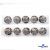 119-02 Кнопки пришивные декоративные металл 25 мм, цв.-никель - купить в Уфе. Цена: 30.23 руб.