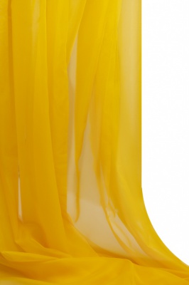 Портьерный капрон 13-0858, 47 гр/м2, шир.300см, цвет 21/жёлтый - купить в Уфе. Цена 137.27 руб.