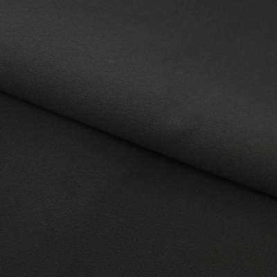 Костюмная ткань "Элис", 220 гр/м2, шир.150 см, цвет чёрный - купить в Уфе. Цена 308 руб.