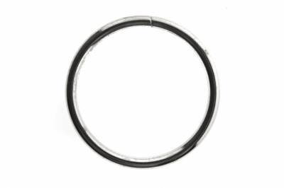 Кольцо металлическое №40 мм, цв.-никель - купить в Уфе. Цена: 4.45 руб.