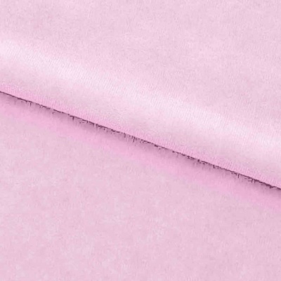 Велюр JS LIGHT 1, 220 гр/м2, шир.150 см, (3,3 м/кг), цвет бл.розовый - купить в Уфе. Цена 1 055.34 руб.