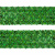 Тесьма с пайетками D4, шир. 35 мм/уп. 25+/-1 м, цвет зелёный - купить в Уфе. Цена: 1 308.30 руб.