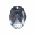 Стразы пришивные акриловые арт.#39/10 - "Кристал", 10х14 мм - купить в Уфе. Цена: 0.69 руб.