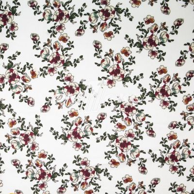 Плательная ткань "Фламенко" 23.1, 80 гр/м2, шир.150 см, принт растительный - купить в Уфе. Цена 264.56 руб.