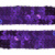 Тесьма с пайетками 12, шир. 20 мм/уп. 25+/-1 м, цвет фиолет - купить в Уфе. Цена: 778.19 руб.
