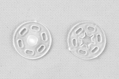 Кнопки пришивные пластиковые 15 мм, блистер 24шт, цв.-прозрачные - купить в Уфе. Цена: 68.79 руб.