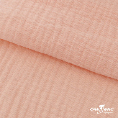 Ткань Муслин, 100% хлопок, 125 гр/м2, шир. 140 см #201 цв.(18)-розовый персик - купить в Уфе. Цена 464.97 руб.