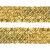 Тесьма с пайетками D16, шир. 35 мм/уп. 25+/-1 м, цвет золото - купить в Уфе. Цена: 1 281.60 руб.