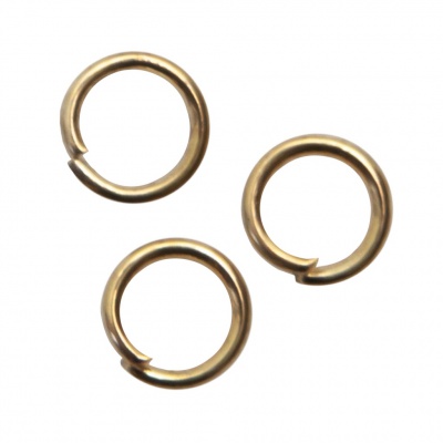 Кольцо  соединительное для бижутерии 5 мм, цв.-золото - купить в Уфе. Цена: 0.44 руб.