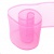 Лента капроновая, шир. 80 мм/уп. 25 м, цвет розовый - купить в Уфе. Цена: 19.77 руб.