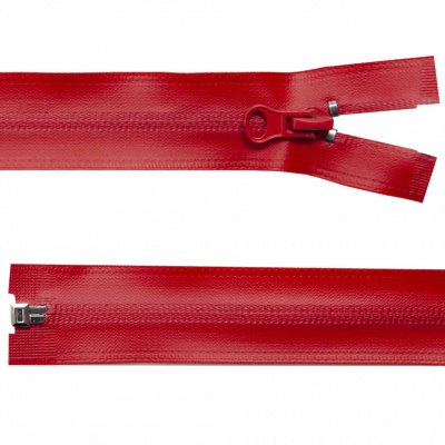Молния водонепроницаемая PVC Т-7, 90 см, разъемная, цвет (820) красный - купить в Уфе. Цена: 61.18 руб.