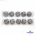 119-01 Кнопки пришивные декоративные металл 21 мм, цв.-никель - купить в Уфе. Цена: 21.54 руб.